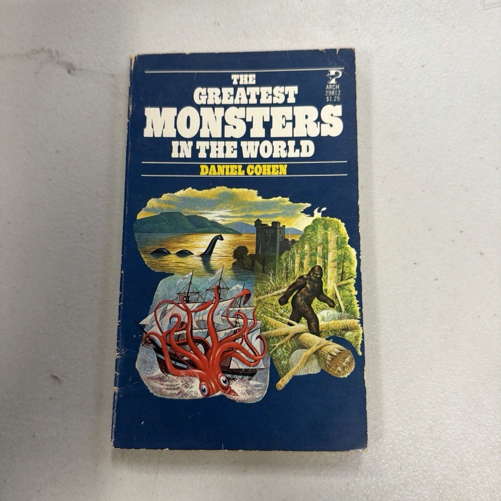 The Greatest Monsters in the World by Daniel Cohen (1977 Paperback) VG Condition